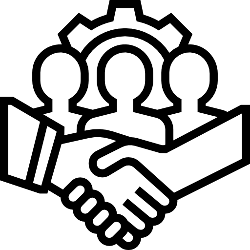 focus on private & public works icon